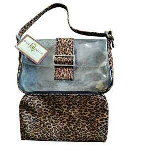 VTG Y2K Dolce Vita Clear Satchel Purse With Removable Pouch PVC NWT